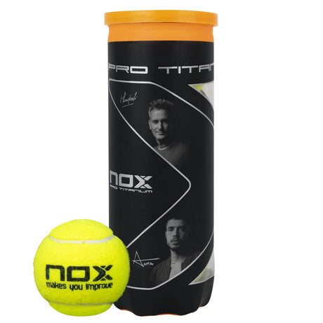 |NoxProTitaniumPadelBalls1DozenTube|